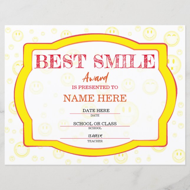 Certificado Escolar (Frente)