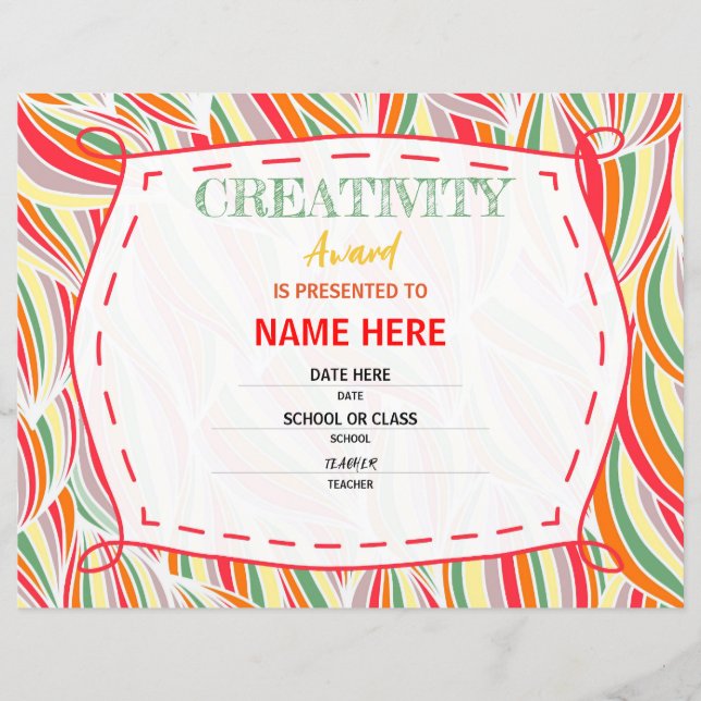 Certificado Escolar (Frente)