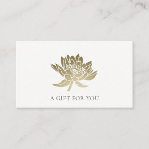 CERTIFICADO FORMAL FAUX DOURADO LOTUS FLORAL GIFT