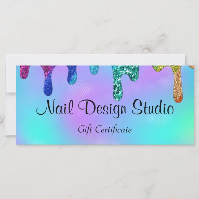 Certificado Gift do Nail Design Studio (Frente)