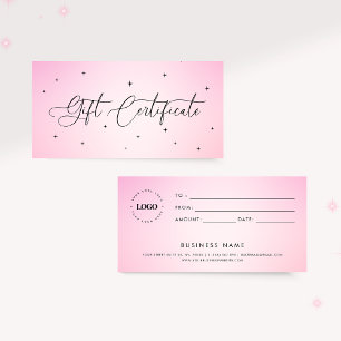 Certificado Glamorous Sparkle Business Gift