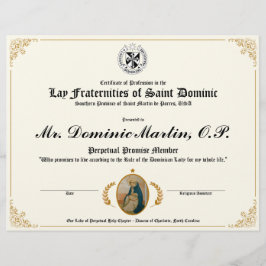 Certificado Lay Dominican