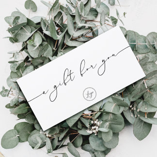 Certificado Mínimo de Oferta de Logotipo Elegante