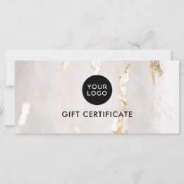 Certificado/Voucher de Presente em Folha de Ouro M