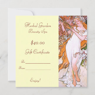 Certificados de oferta do Beauty Spa