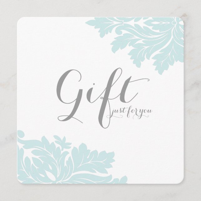 Certificados de Presente Clássico Damask (Frente)