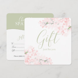 Certificados de Presente de Blossomas Florais Rosa
