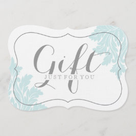 Certificados de Presente de Damasco Personalizável