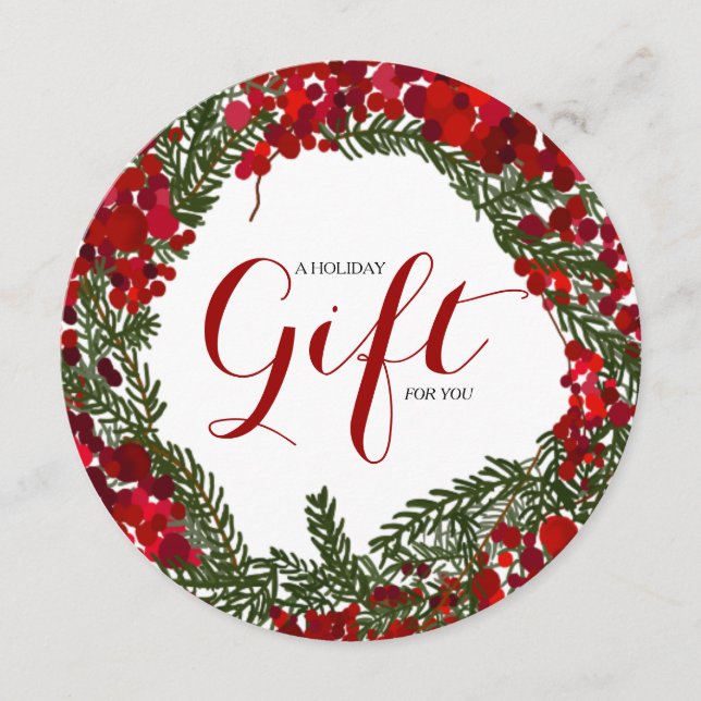 Certificados de Presente de Natal Redondos e Sofis (Frente)