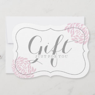 Certificados de presente florais customizáveis