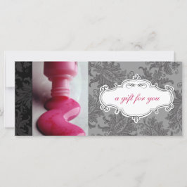 Certificados de Presente Spa de Salão de Nail ou D