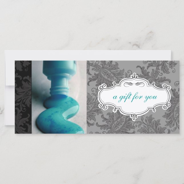 Certificados de Presente Spa de Salão de Nail ou D (Frente)