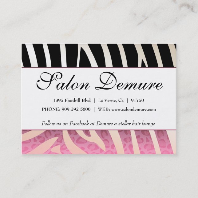 Certificados na moda da venda do salão de beleza (Frente)