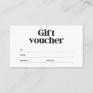 Certificados simples de presentes para empresas em