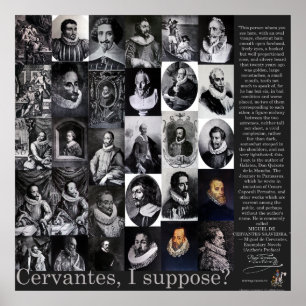 CERVANTES, eu supor? - Poster -400 anos de QUIXOTE