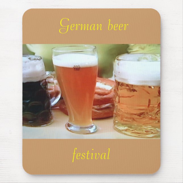 Cerveja alemão, mousepad do festival (Frente)