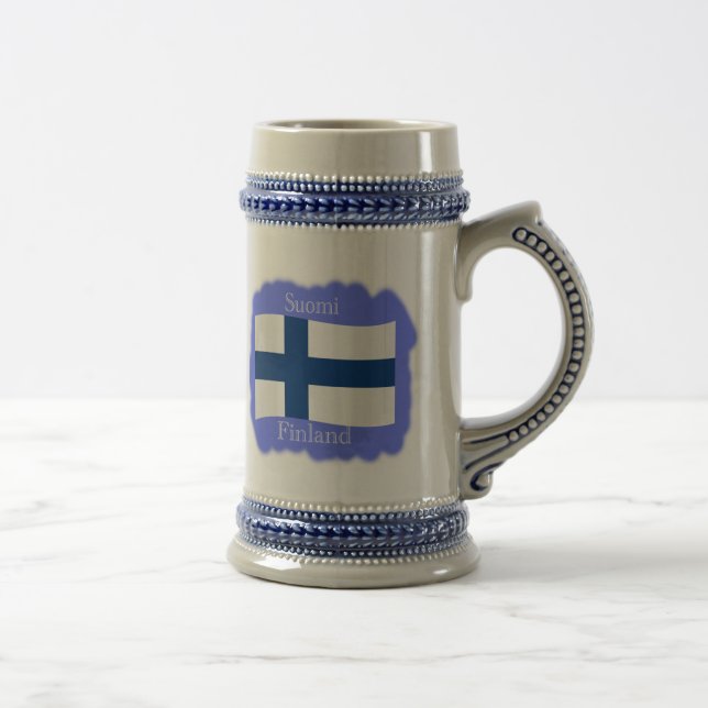 Cerveja Bandeira da caneca de Finlandia (Direita)