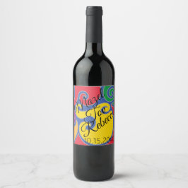 Cerveja Bar Bat Mitzvah Vinho Rótulo da garrafa de vinho