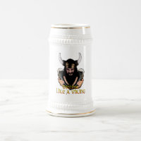 Bebida como uma caneca de Viking