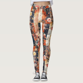 Cerveja Blossom Kimono Splice Leggings - Bonito