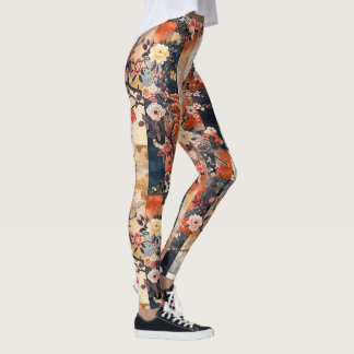 Cerveja Blossom Kimono Splice Leggings - Bonito