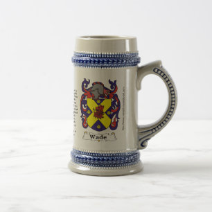Cerveja Brasão da família do passeio em uma caneca de