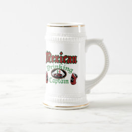 Cerveja Caneca bebendo mexicana de Cptn