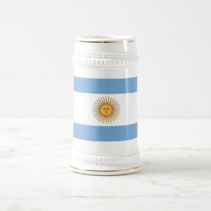 Cerveja Caneca com a bandeira de Argentina