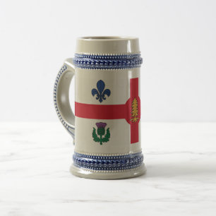 Cerveja Caneca com Bandeira de Montreal, Canadá