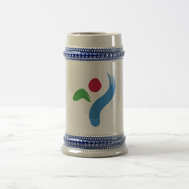 Cerveja Caneca com Bandeira de Seul, Coreia do Sul (Centro)