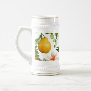 Cerveja Caneca com padrão de aquarela de frutas – 650 ml  