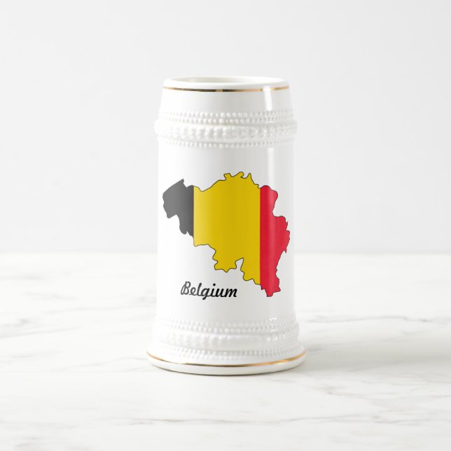 Cerveja Caneca da bandeira de Bélgica (Centro)