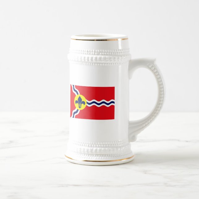 Cerveja Caneca da bandeira de St Louis (Direita)