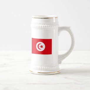 Cerveja Caneca da bandeira de Tunísia