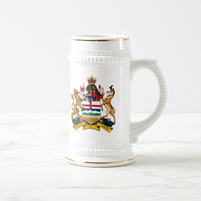 Cerveja Caneca da brasão de Alberta (Direita)