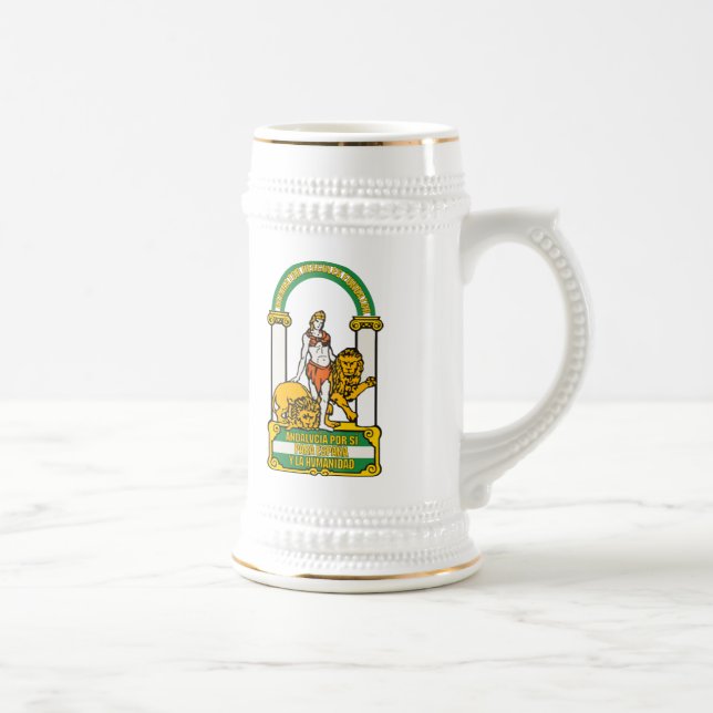 Cerveja Caneca da brasão de Andalucia (Direita)