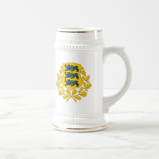 Cerveja Caneca da brasão de Estónia (Direita)
