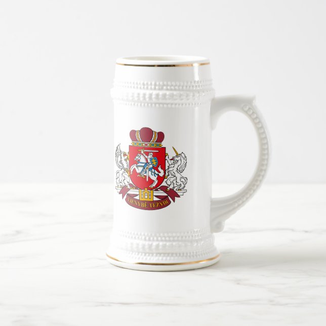 Cerveja Caneca da brasão de Lithuania (Direita)