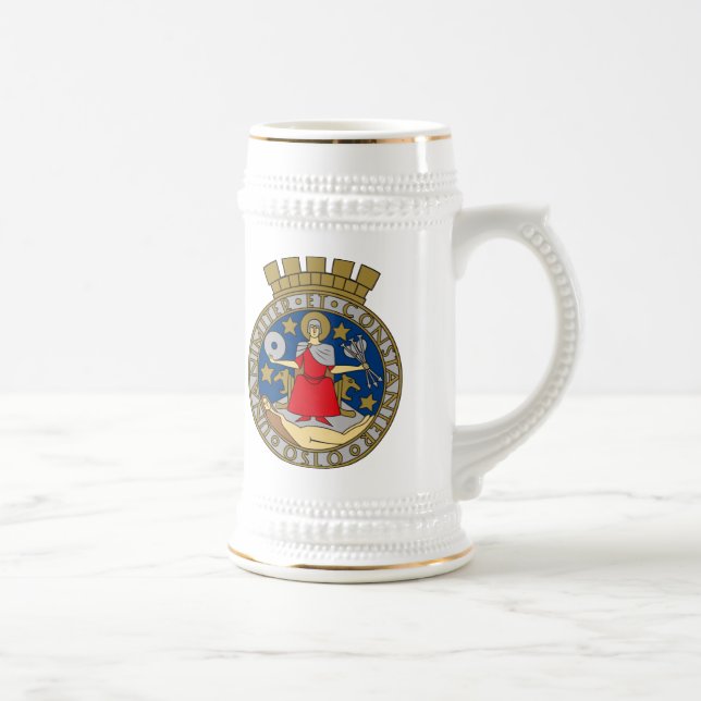 Cerveja Caneca da brasão de Oslo (Direita)