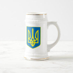 Cerveja Caneca da brasão de Ucrânia