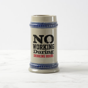 Cerveja Caneca de Bebida Sem Trabalho, Presente Engraçado