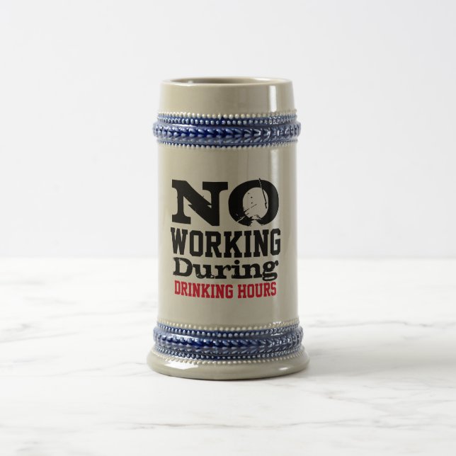 Cerveja Caneca de Bebida Sem Trabalho, Presente Engraçado  (Centro)