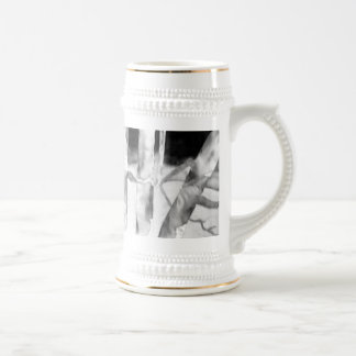 Cerveja Caneca de cerveja: Pintura de seda original por