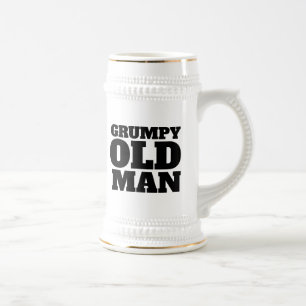 CERVEJA CANECA DE CHOPÉ DO HOMEM VELHO MAL-HUMORADO