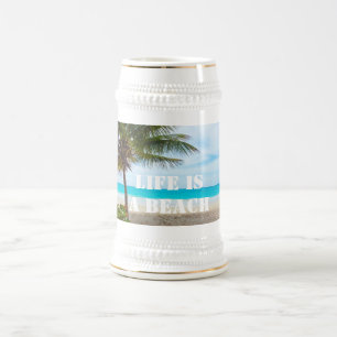 Cerveja Caneca de Chopp Life Is A Beach