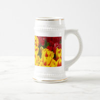 Caneca de Flor de Tulipa personalizada Tulipas Ama