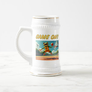Cerveja Caneca de mão direita do sapo de basquete Game On