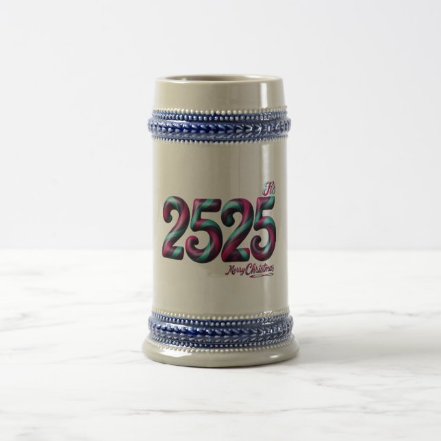 CERVEJA CANECA DE NATAL 2525, AZUL/CINZA 651 ML / BRANCO/D (Centro)
