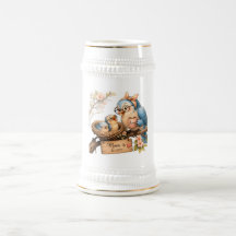 Caneca de Pássaro Mãe em Casa Presente Fofo para M