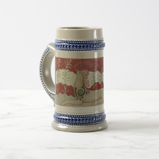 Cerveja Caneca Grifo Antigo da arte de Creta (Frente Esquerda)
